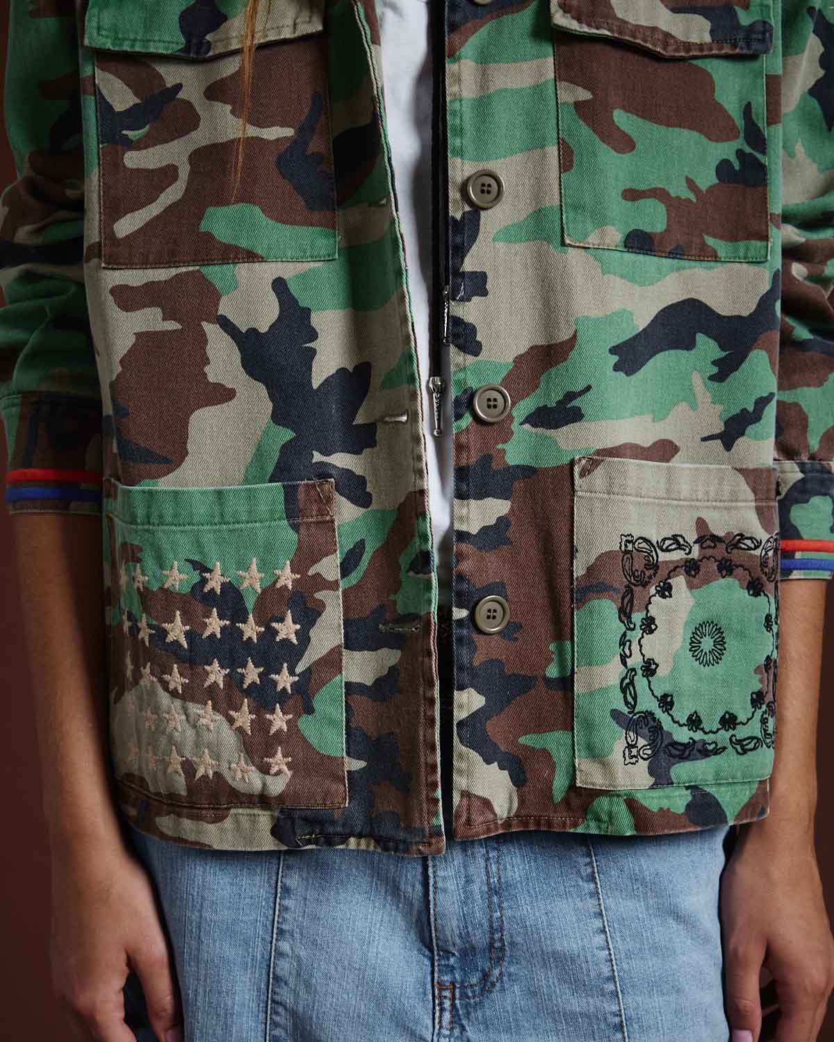 Chaqueta Moscow Army Print