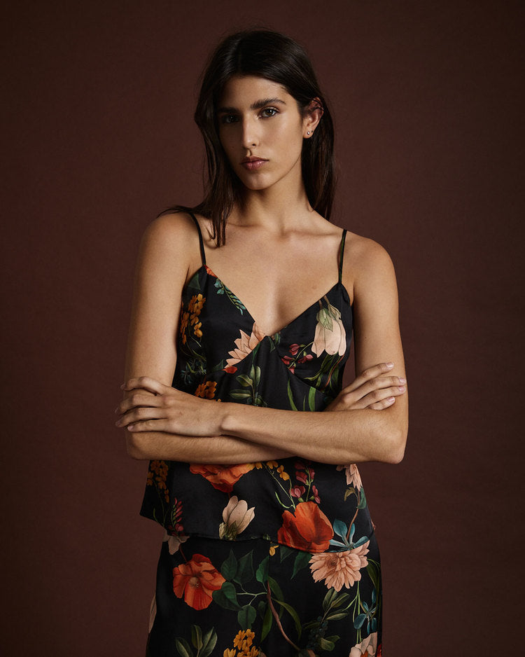 Top Moss Black Orchid